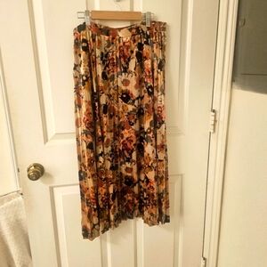 Anthropologie Maeve Velvet mid length skirt Size L